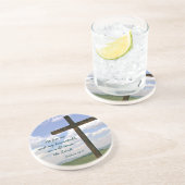 主クリスチャンのコースターを務める木製の十字 コースター (側面)