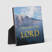 主クリスチャンのホームデコールプラークのイーゼルを拡大 フォトプラーク (正面)