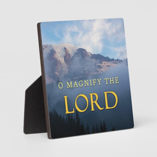 主クリスチャンのホームデコールプラークのイーゼルを拡大 フォトプラーク (正面)