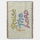 主クリスチャンを賛美する スローブランケット (正面縦)