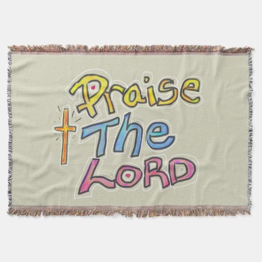 主クリスチャンを賛美する スローブランケット (正面)