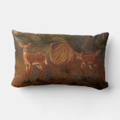 主シカの子鹿 ランバークッション (裏面)