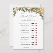 主スクイーズ柑橘彼は、彼女はシャワーゲームと述べた 招待状 (正面)