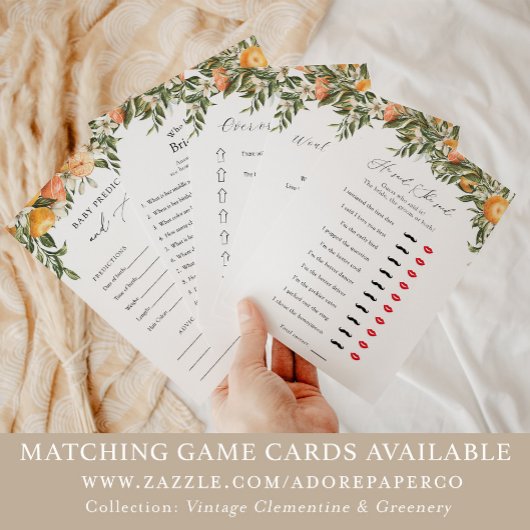 主スクイーズ柑橘彼は、彼女はシャワーゲームと述べた 招待状