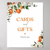 主スクイーズ柑橘類ユーカリのカードとギフト ポスター (正面)