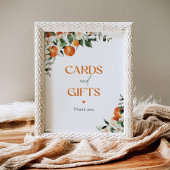 主スクイーズ柑橘類ユーカリのカードとギフト ポスター