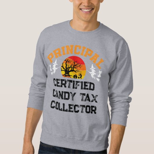 主ハロウィーン認定飴税徴収官 スウェットシャツ (正面)