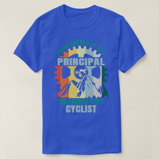 主バイクもしくは自転車に乗る人デザイン Tシャツ (デザイン正面)