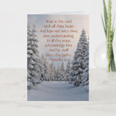 主バイブル聖句カードに信頼カスタムする シーズンカード (正面)