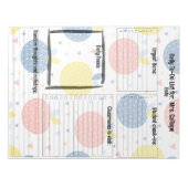 主パーソナライズされたな日毎のTo Doリスト ノートパッド (正面)