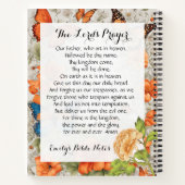 主パーソナライズされたの祈りの言葉入り手帳 ノートブック (裏面)