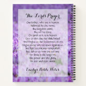 主パーソナライズされたの祈りの言葉入り手帳 ノートブック (裏面)