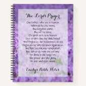 主パーソナライズされたの祈りの言葉入り手帳 ノートブック (正面)