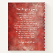 主パーソナライズされたの祈りの言葉入り手帳 ノートブック (裏面)