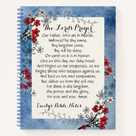 主パーソナライズされたの祈りの言葉入り手帳 ノートブック