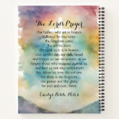 主パーソナライズされたの祈りの言葉入り手帳 ノートブック (裏面)