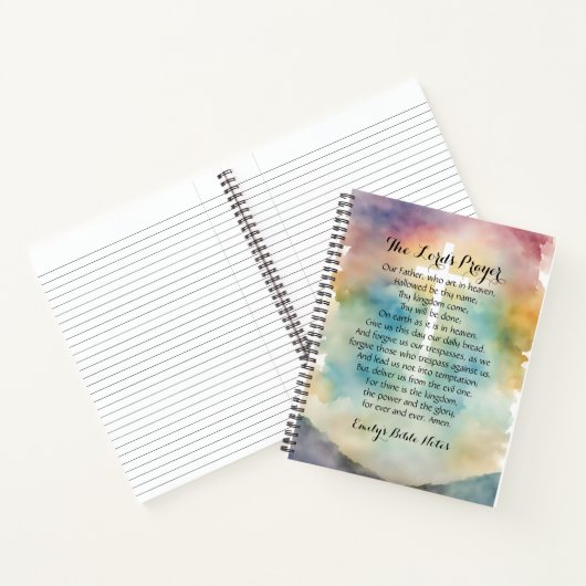 主パーソナライズされたの祈りの言葉入り手帳 ノートブック (内部)