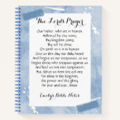 主パーソナライズされたの祈りの言葉入り手帳 ノートブック (正面)