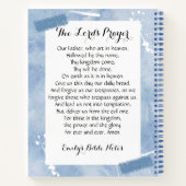 主パーソナライズされたの祈りの言葉入り手帳 ノートブック (裏面)