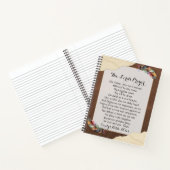 主パーソナライズされたの祈りの言葉入り手帳 ノートブック (内部)
