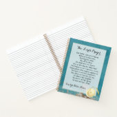 主パーソナライズされたの祈りの言葉入り手帳 ノートブック (内部)