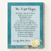 主パーソナライズされたの祈りの言葉入り手帳 ノートブック (裏面)