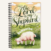 主パーソナライズされたは私の羊飼いの日記 ノートブック (正面)