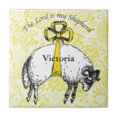 主パーソナライズされたは私の羊飼いの詩篇23 タイル (正面)