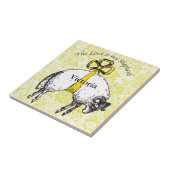 主パーソナライズされたは私の羊飼いの詩篇23 タイル (側面)