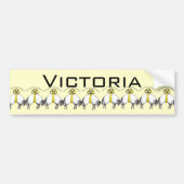 主パーソナライズされたは私の羊飼いの詩篇23 バンパーステッカー (正面)