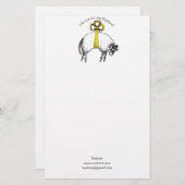 主パーソナライズされたは私の羊飼いの詩篇23 便箋 (正面/裏面)