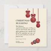 主パーソナライズされたよ賛美 |クリスマス シーズンカード (正面)