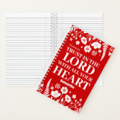 主パーソナライズされたキリスト教雑誌への信頼 ノートブック (内側)