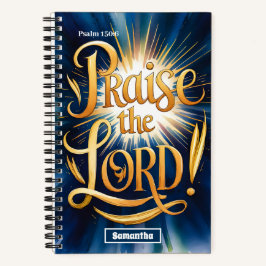 主パーソナライズされたキリスト教雑誌を賞賛する ノートブック