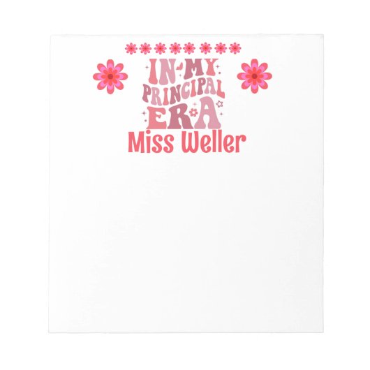 主パーソナライズされた時代のレトロ ノートパッド (正面)