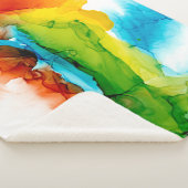 主プルーム-水彩 シェルパブランケット (3/4)