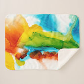 主プルーム-水彩 シェルパブランケット (正面(横))