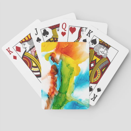 主プルーム-水彩 トランプ (裏面)