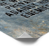 主モダンは聖書の引用文へ行く男らし ポスター (角)