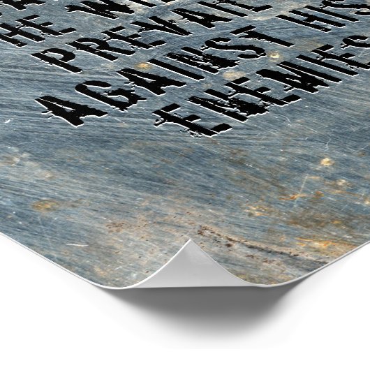 主モダンは聖書の引用文へ行く男らし ポスター (角)