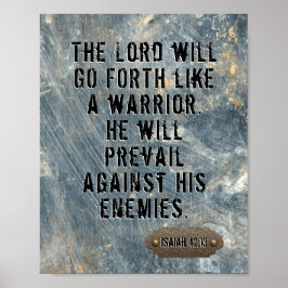 主モダンは聖書の引用文へ行く男らし ポスター