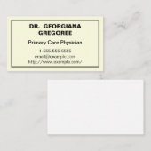 主モダン医気に者のビジネスカード 名刺 (正面/裏面)