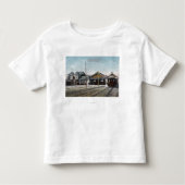 主ルートのフェリーターミナルおよび鉄道 トドラーTシャツ (正面)