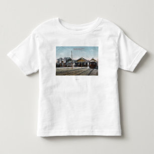 主ルートのフェリーターミナルおよび鉄道 トドラーTシャツ