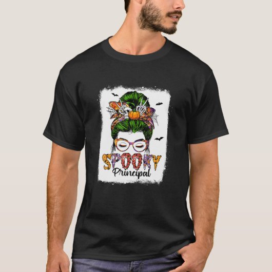 主不気味レオパード乱雑パンスカル魔女ハル Tシャツ (正面)