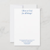 主与えに対して サンキューカード (裏面)