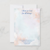 主与えに対して サンキューカード (裏面)