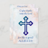 主与えに対して サンキューカード (正面/裏面)