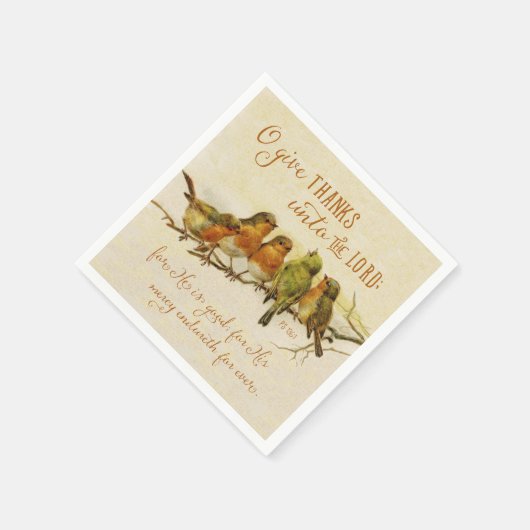 主与えに対して スタンダードカクテルナプキン (角)