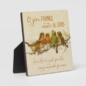 主与えに対して フォトプラーク (正面)